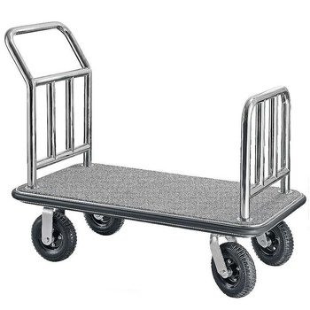 Chariot à bagages en acier inoxydable, 110x61x94 cm | CONTACTO 1653/090