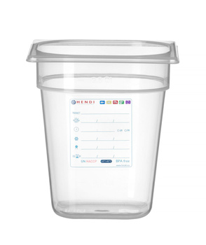 Récipient GN 1/6 prof. 20 cm en polypropylène HACCP | HENDI 880456
