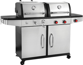 Grill 2-en-1, gaz et charbon de bois, 8,2 kW | YATO YG-20030