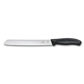 Couteau à pain Swiss Classic noir long. lame 21 cm | VICTORINOX 6.8633.21B