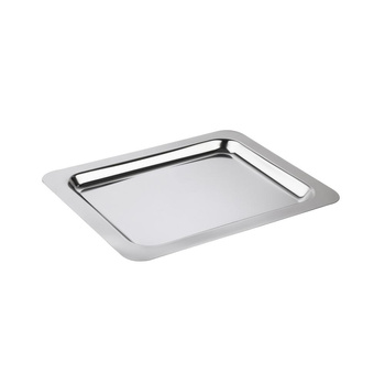 Plateau FPROFI LINE, poli, en acier inoxydable, 32,5x26,5x2 cm | APS 12100