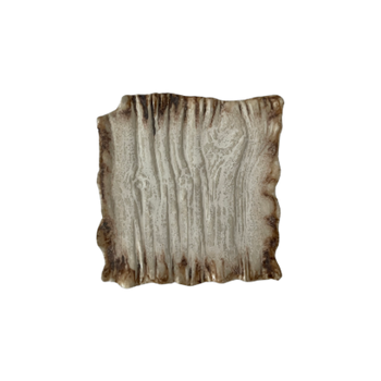 Assiette plate rectangulaire Moku dolomite 21 x 21 cm | KERA CERAMIKA 16.3/C.DOL