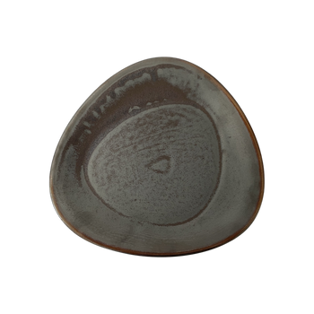 Assiette plate Delta Cristall hématite 26 cm | KERA CERAMIKA 15.3/C.HEM