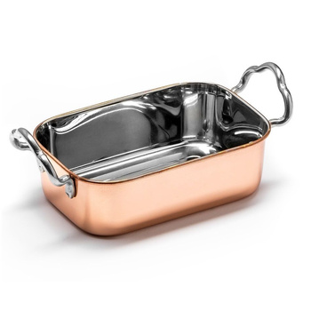 Mini-moule à rôtir en cuivre finger food, 480 ml, 14,5x9,5x4,5 cm | FORGAST FG11517