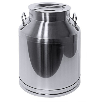 Bocal avec couvercle 25 l, acier inoxydable | CONTACTO 3010/025