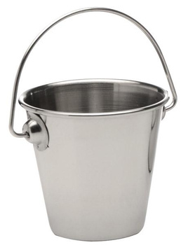 Seau de service SNACKHOLDER, acier inoxydable, 7x6,5 cm, 150 ml | APS 40630