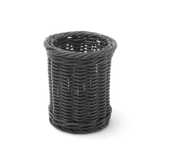 Panier à couverts rond - noir | HENDI 426210