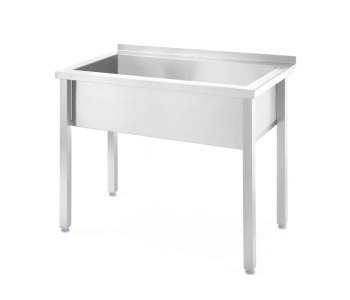 Bassin inox 1 cuve Budget Line, 100x60x85 cm | HENDI 816714