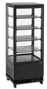 Vitrine réfrigérée Mini 98L2T noire | BARTSCHER 700698