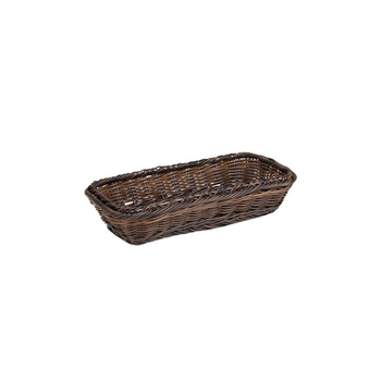 Panier en polypropylène GN LINE, rectangulaire, noir-marron, GN 1/3, 32.5x17.5x7 cm | APS 40223