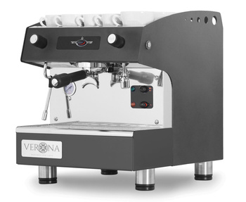 Machine à café semi-automatique, noire, 1,8 kW, 3 l, 1 groupe | VERONA 207598