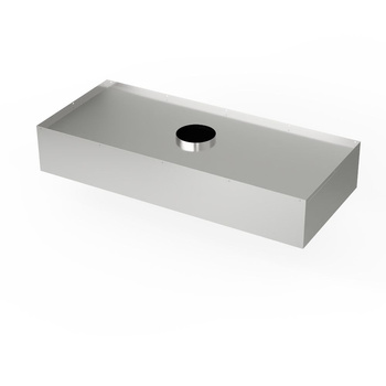 Hotte centrale en acier inoxydable 280x240 cm | FORGAST