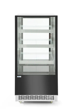 Vitrine réfrigérée à 3 étagères, 300 l, en acier inoxydable, LED | ARKTIC 233306