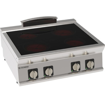 Cuisinière en céramique 4 zones | TECNOINOX 716016