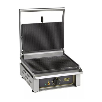 Gril de contact Panini, plaques rainurées, 3 kW, 36x24 cm | ROLLER GRILL PANINI