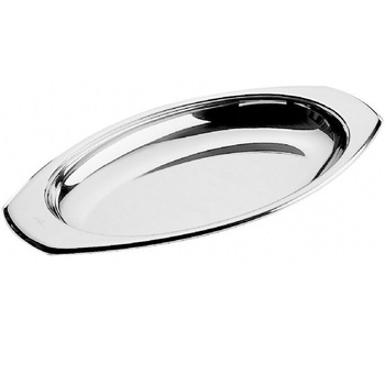 Plat ovale en acier profond 45x23 cm | PINTINOX 509368