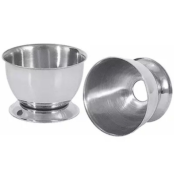 Coquetier en acier, diamètre 5 cm, avec ouverture | CONTACTO 8025/040