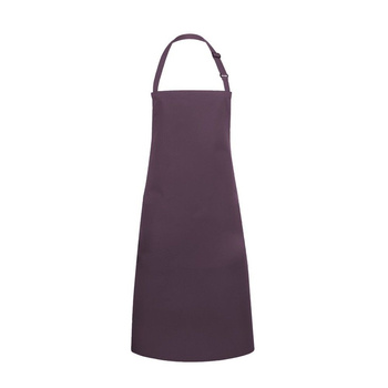 Tablier de cuisine Basic 75 x 90 cm avec boucle aubergine | KARLOWSKY BLS 4-39-Stck