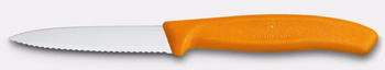Couteau à légumes et fruits Swiss Classic, lame dentelée, 8 cm, orange | VICTORINOX 6.7636.L119