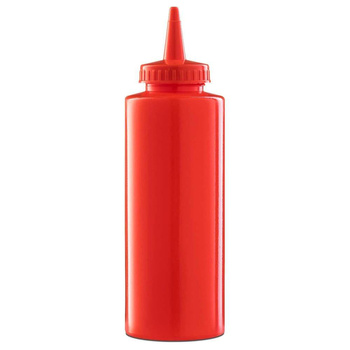Distributeur de sauces en polyéthylène 0,35 l, rouge | FORGAST FG03218