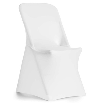 Housse pour chaise de catering blanche | FORGAST FG03819