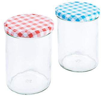 Bocaux avec couvercle 435 ml, lot de 6 pièces, hauteur 12 cm | CONTACTO 2705/440