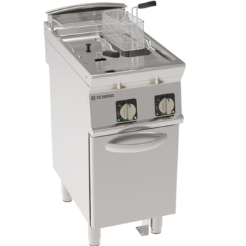 Friteuse électrique 2 cuves sur support - capacité 2x8 L | TECNOINOX 716054