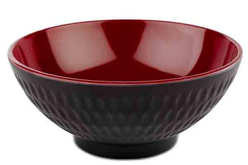 Bol ASIA PLUS, mélamine, noir et rouge, 13x5,5 cm, 350 ml | APS 15418