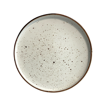 Assiette plate à bord Arondi Rustic crème 28 cm | KERA CERAMIKA 18.1/R.K