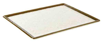 Plateau STONE ART, en mélamine, GN 1/2, 32,5x26,5x1,5 cm | APS 84520