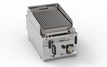 Gril à pierres de lave à gaz réglable 8 kW 46×36 cm | TECNOINOX 713147