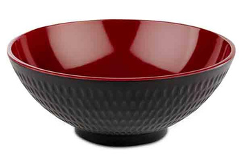 Bol ASIA PLUS, mélamine, noir et rouge, 24x9,5 cm, 2,2 l | APS 15421