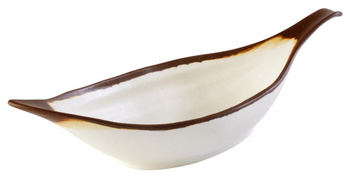 Bol CROCKER, mélamine, blanc et brun, 42x14x9.5 cm, 650 ml | APS 84581