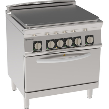 Cuisinière électrique à plaque pleine avec four GN 2/1 | TECNOINOX 716188