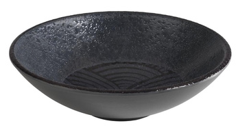 Bol DARK WAVE, mélamine, noir, 17,5x5 cm, 500 ml | APS 84910