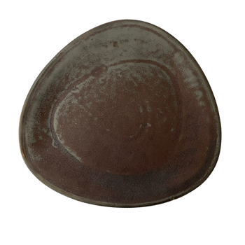 Assiette plate Delta Cristall hématite 30 cm | KERA CERAMIKA 15.2/C.HEM