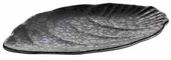 Plateau GLAMOUR, en mélamine, noir et gris, 30x19x1,5 cm | APS 84381