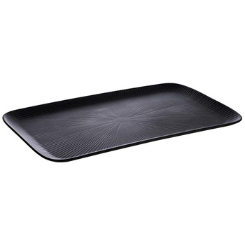 Plateau NERO GN 1/1 en mélamine, noir, 53x32,5x2,5 cm | APS 85067