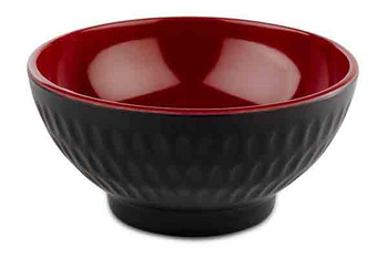 Bol ASIA PLUS, mélamine, noir et rouge, 9,5x4,5 cm, 130 ml | APS 15417