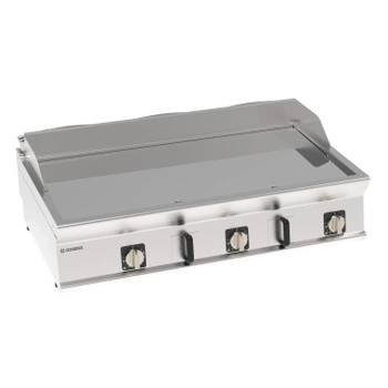 Plaque de gril électrique lisse chromée 120 cm, 400 V Tecno74 | TECNOINOX 716203