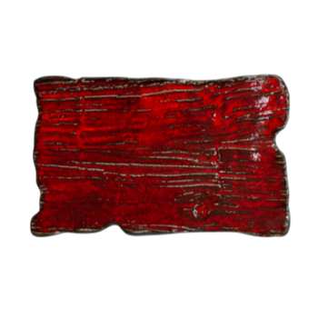 Assiette plate rectangulaire Moku rubis 30 x 18 cm | KERA CERAMIKA 16.2/C.RUB