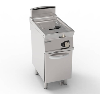 Friteuse à gaz monobac 13 l 11,5 kW avec base fermée | TECNOINOX 713130