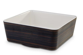 Bol APS PLUS, mélamine, beige clair, brun, 24x24x9 cm, 3,5 l | APS 15217
