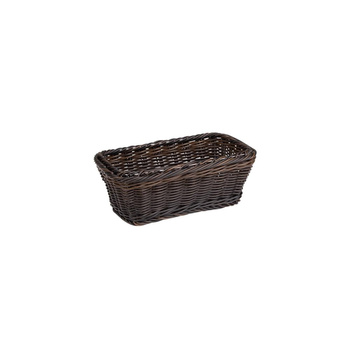 Panier en polypropylène GN LINE, rectangulaire, noir-marron, GN 1/4, 27.5x16.5x10.5 cm | APS 40245