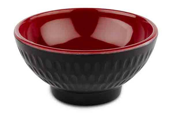 Bol ASIA PLUS, mélamine, noir et rouge, 7,5x3,5 cm, 60 ml | APS 15416