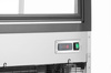 Vitrine réfrigérée 3 étagères 650 l, LED, noire, refroidissement dynamique | HENDI 233320