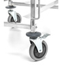 Chariot pliant en acier inoxydable pour le transport de plaques 60x40 cm | FORGAST FG01102
