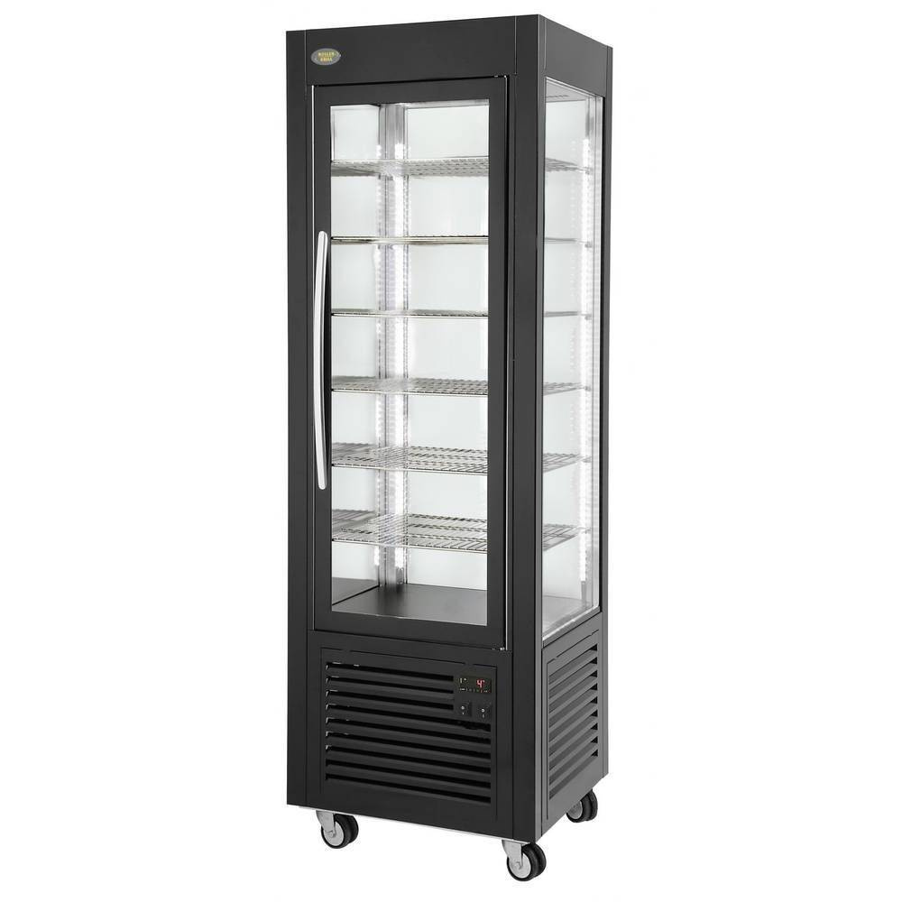 Vitrine réfrigérée d’exposition 360 l, refroidissement dynamique, argentée, 230 V | ROLLER GRILL RD 60 F