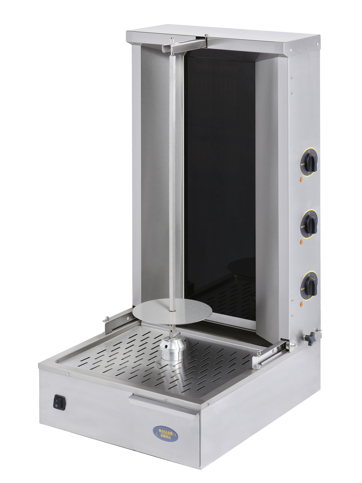 Gyros (kebab) vitrocéramique, 40 kg, 4 zones de chauffe, 7,2 kW, 400 V | ROLLER GRILL GR 80 V