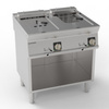 Friteuse électrique à 2 cuves sur bâti - capacité 2x8 L | TECNOINOX 716053